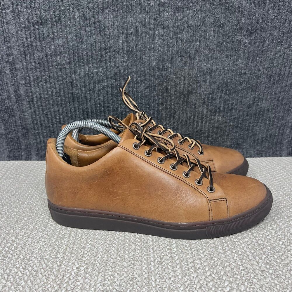 Thursday Boot Company Premier Low Top Sneakers Natural Brown Leather Mens 8.5